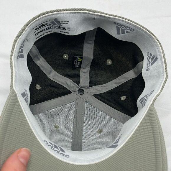 Gray Adidas Aeroready Baseball Cap - Picture 6 of 7